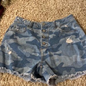 High-Waisted Jean Shorts